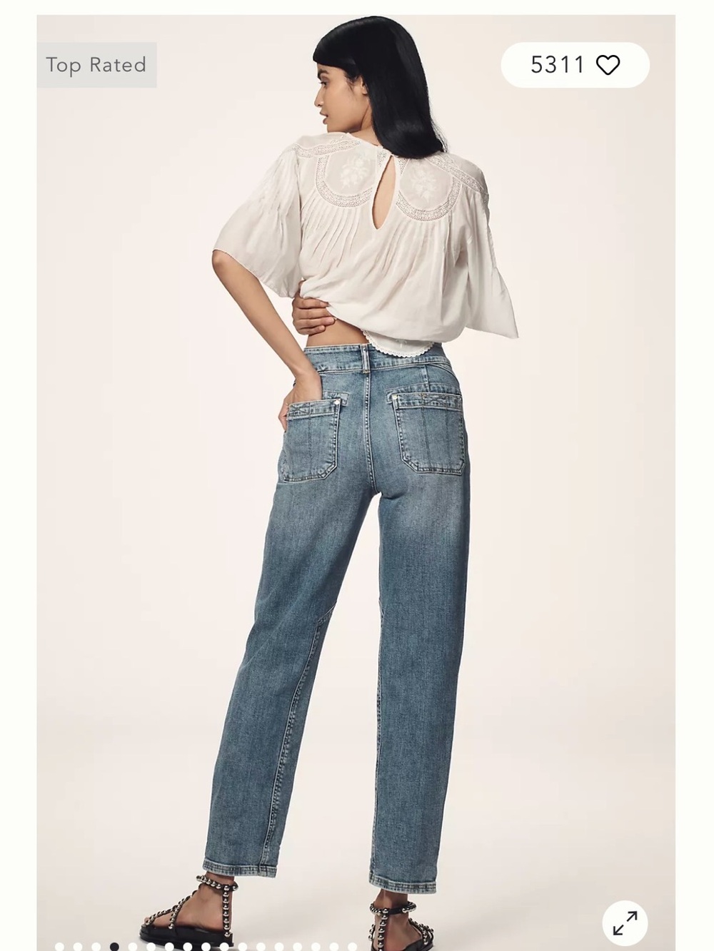 Pilcro Mid Rise Relaxed Jean - Picture 3 of 5
